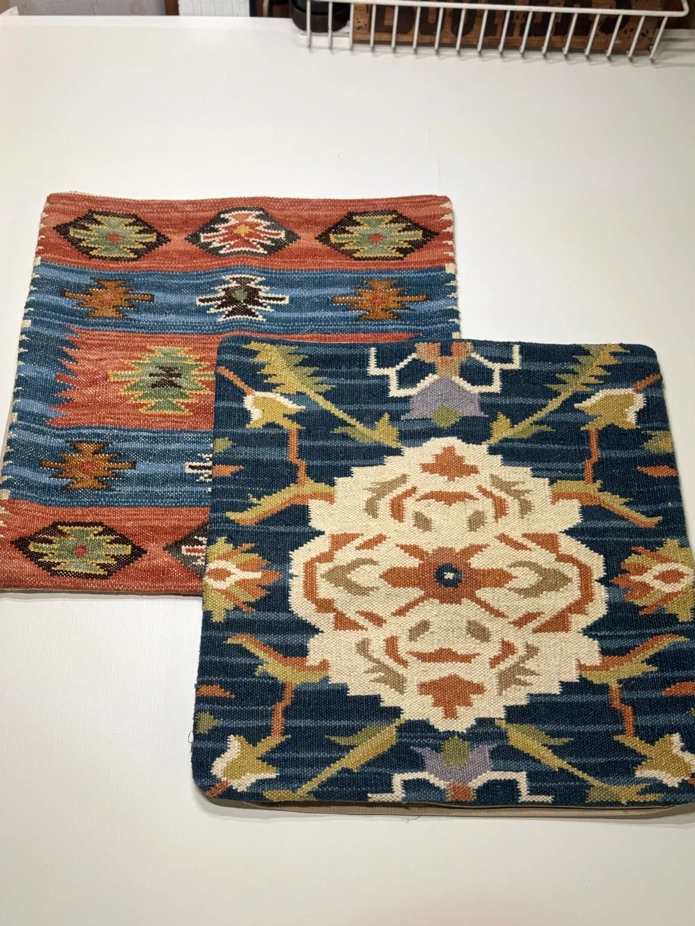 Set of 2 18x18 Wool Southwestern Pillow Covers